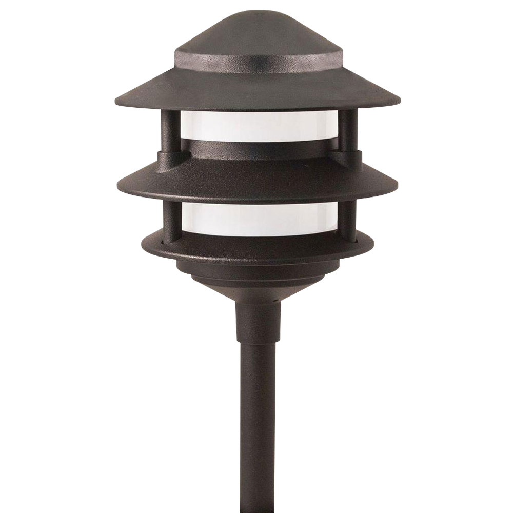 ABBA CDPA72 3-Tier Pagoda Aluminum LED Path Light