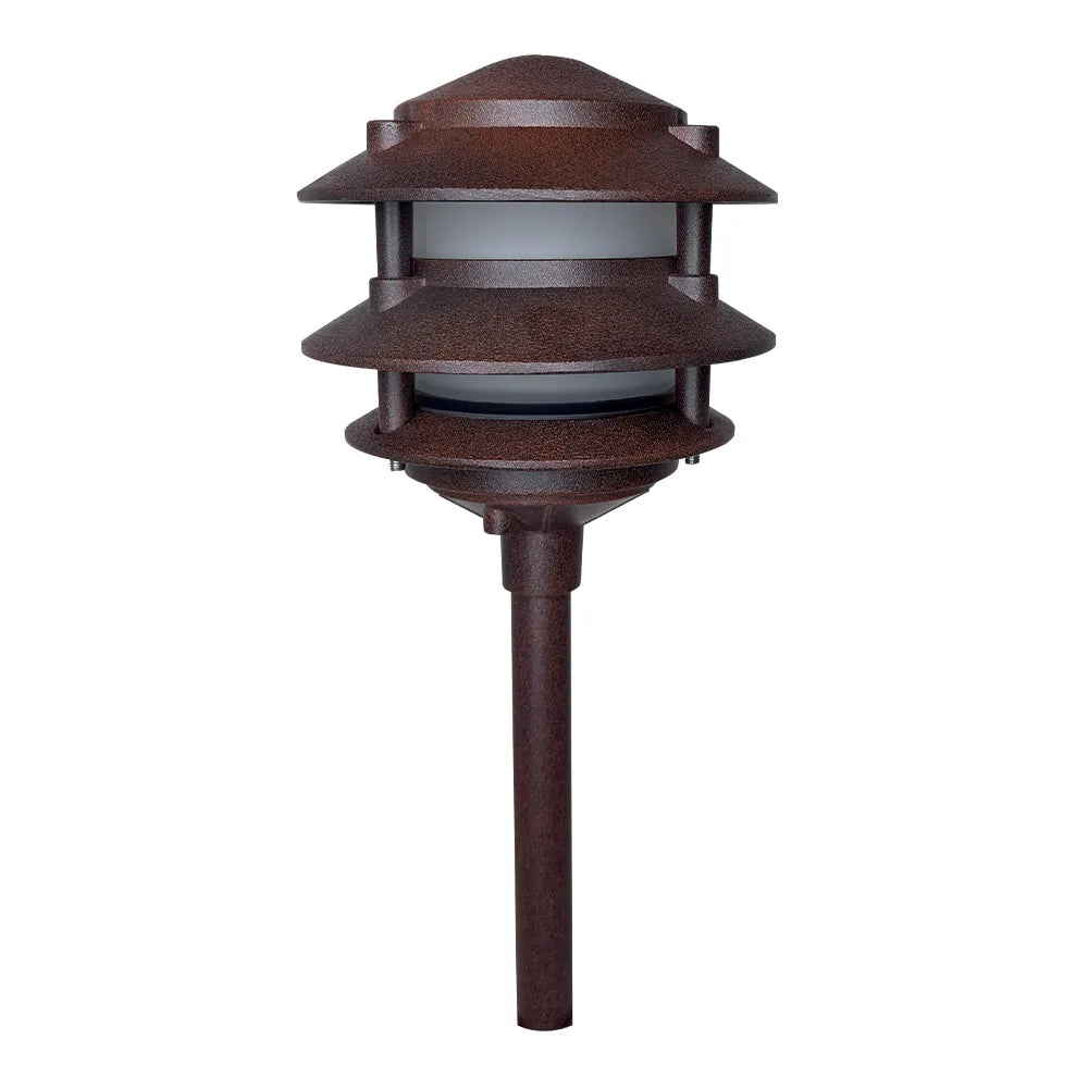 ABBA CDPA72 3-Tier Pagoda Aluminum LED Path Light