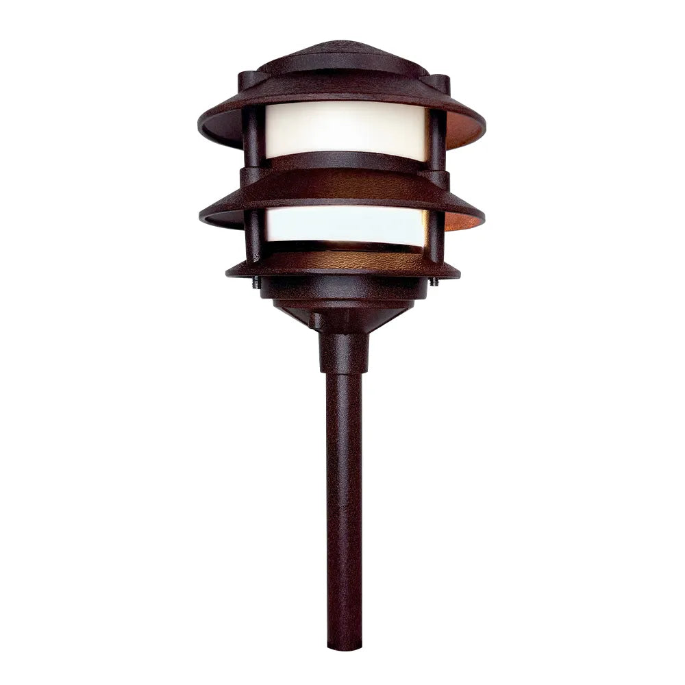 ABBA CDPA72 3-Tier Pagoda Aluminum LED Path Light