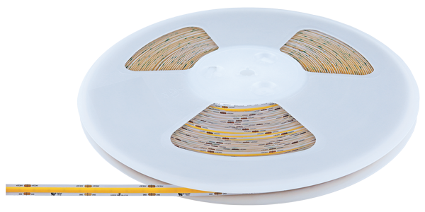 Elco Lighting E30CB2430100 3W/ft Indoor COB LED Tape Light 245lm, 3000K, 24V - White Finish