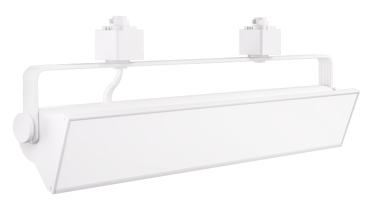 Luminaria de riel para lavado de pared LED Pipe™ de 14 W-58 W y 120 V Elco con interruptor de 3 CCT
