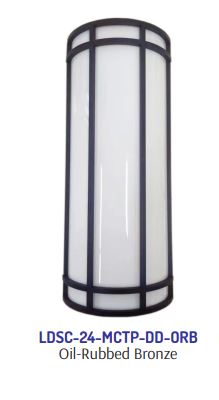 Westgate LDSC-24-MCTP-DD-BK 24" Outdoor/Indoor LED Decorative Wall Sconce, 120~277V - Black