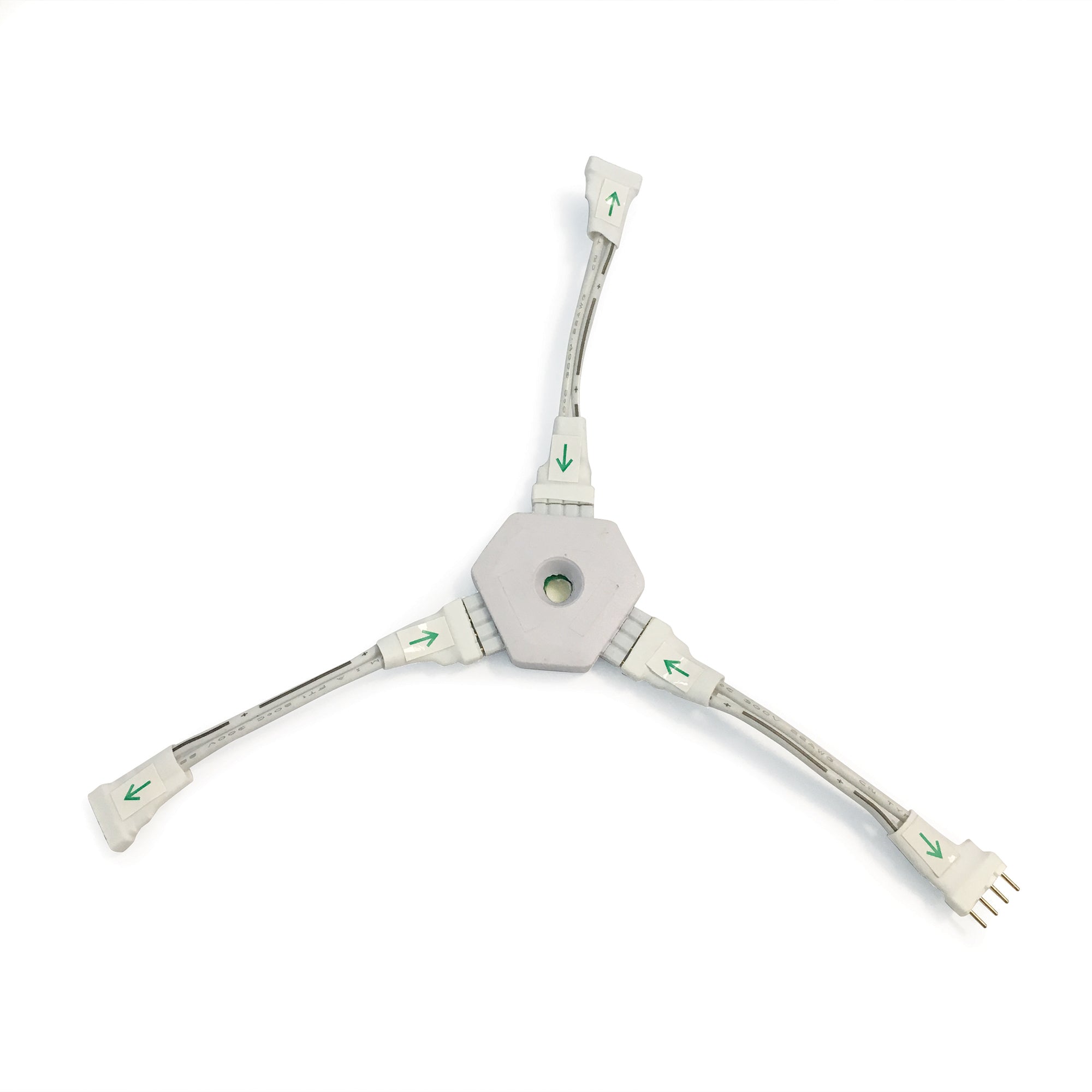 Nora Lighting NAHO-600W "Y" Splitter Cable For High Ouput & Hy-Brite Tape Light - White