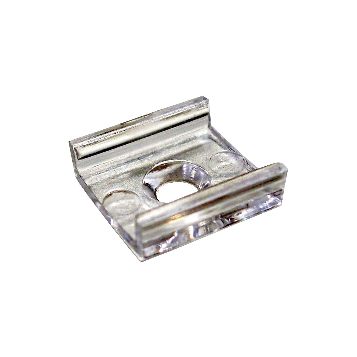 Nora Lighting NATL-401 Clear Acrylic Mounting Clips For Tape Light, 15/pk - Clear