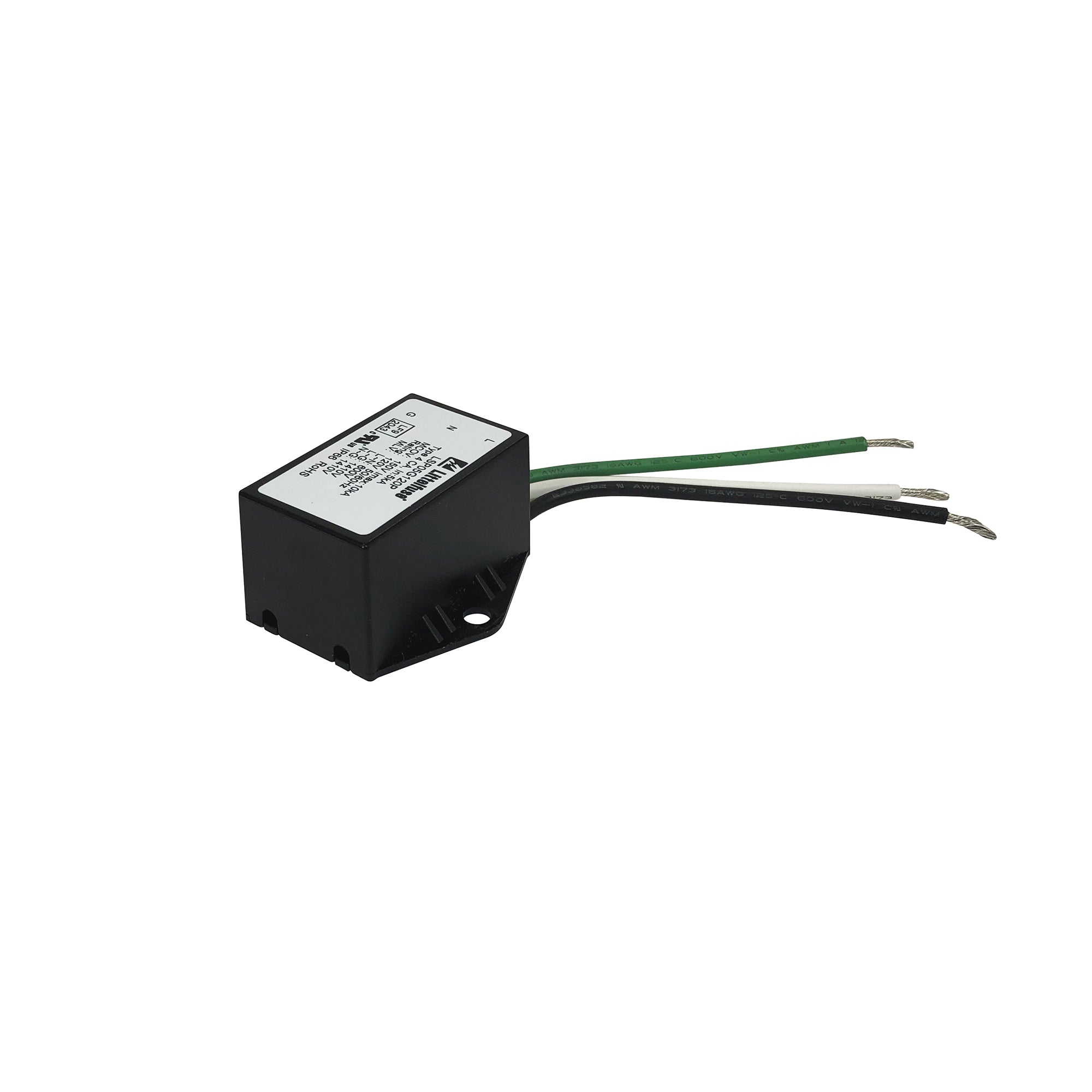 Nora Lighting NATL-IP65/SP NUTP13 IP65 120V Tape Light LITTELFUSE Surge Protector - Black