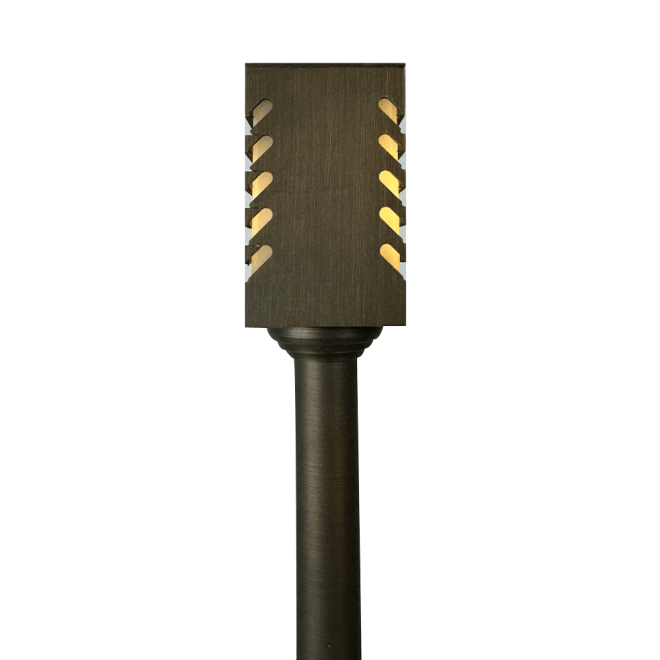 ABBA Lighting USA PLB24 Heavy-Duty Cast Brass Path Light, 12V Low-Voltage, IP65, G4 LED Compatible - Natural Brass Finish
