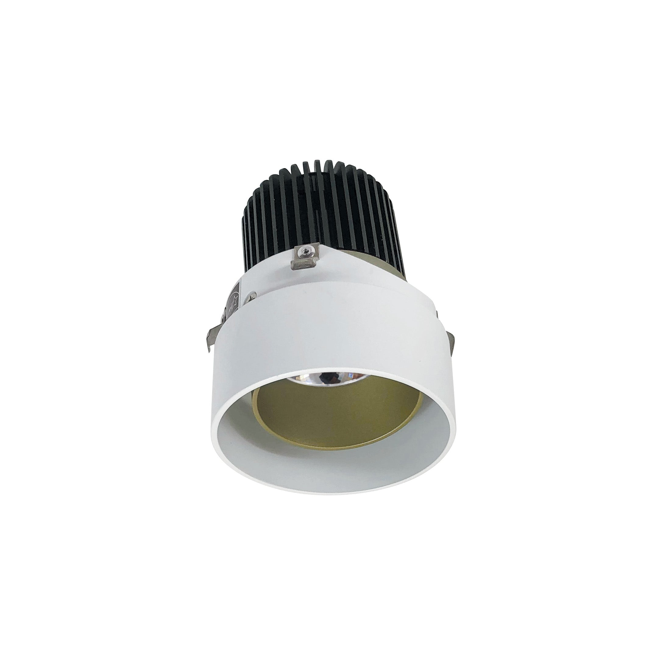 Nora Lighting NIO-2RTLNDC27QMPW 2" Iolite LED Round Trimless Downlight, 10-Degree Optic, 800lm / 12W, 2700K - Matte Powder White