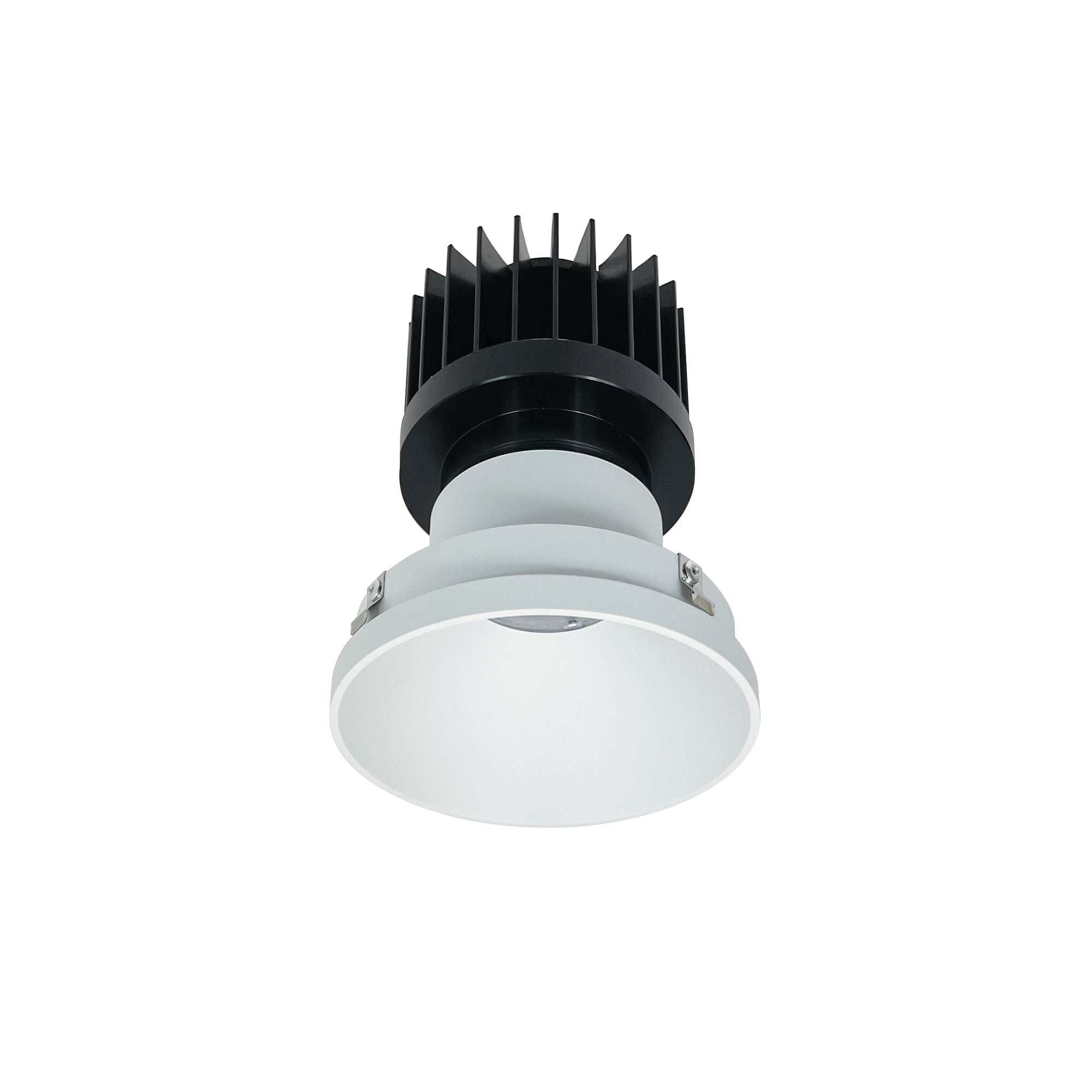 Nora Lighting NIO-4PRTLNDC50XMPW/HL 4" Iolite PLUS Round Trimless Downlight, 1500lm/2000lm/2500lm (varies by housing), 5000K - Matte Powder White