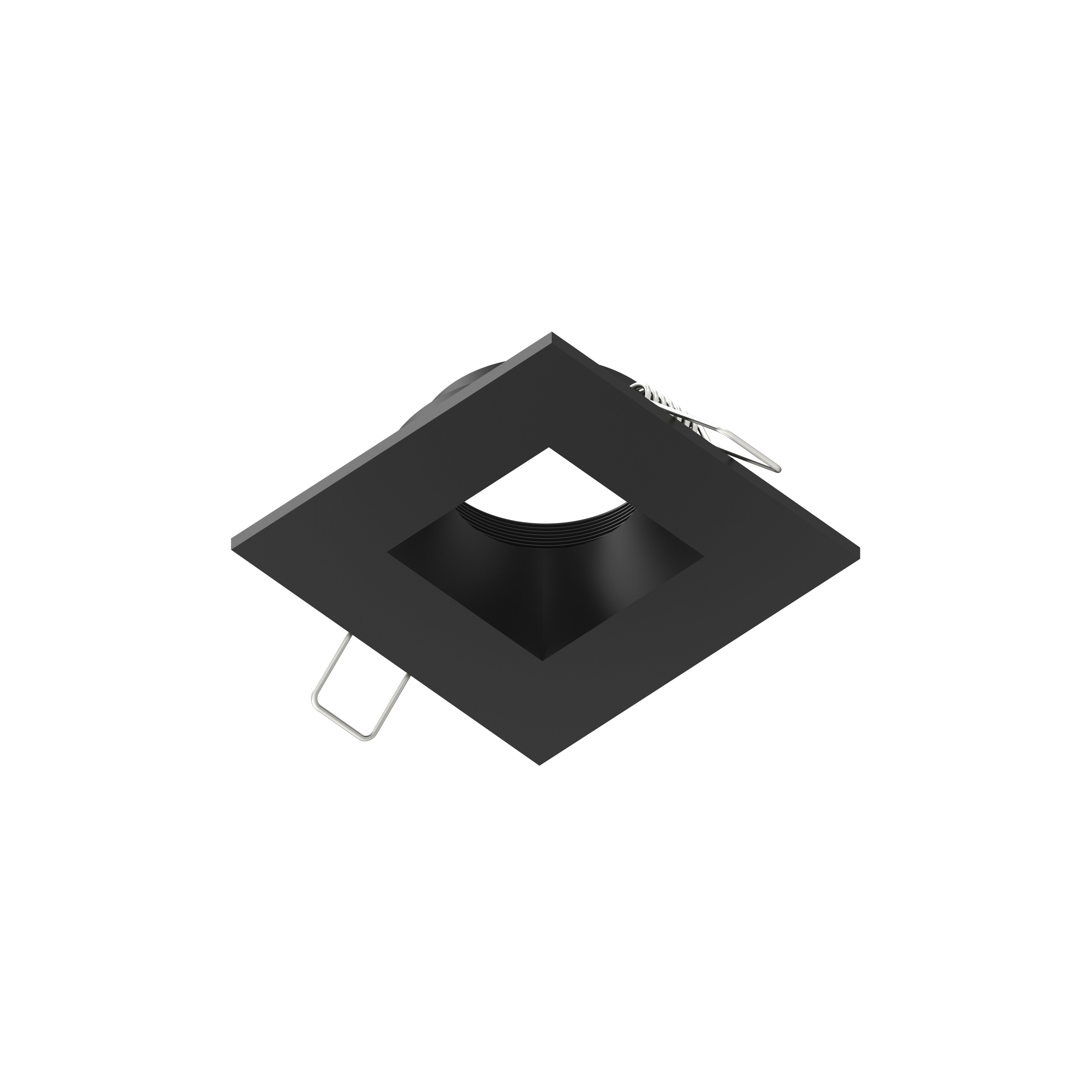 Nora Lighting NIOC-2SNDSQBB 2" Iolite Can-less Square Downlight Trim - Black finish
