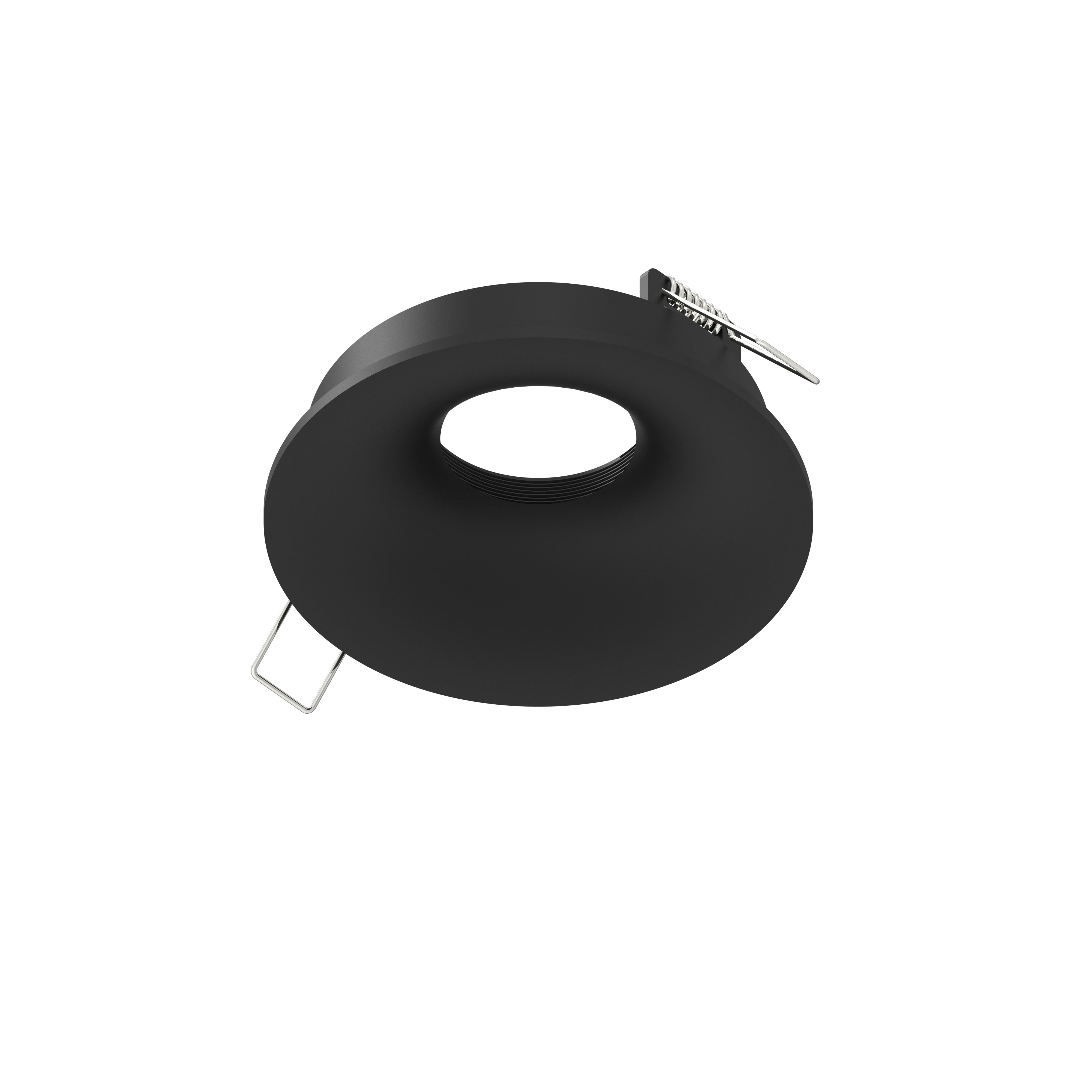 Nora Lighting NIOC-4RNBBB 4" Iolite Can-less Round Bullnose Trim - Black finish