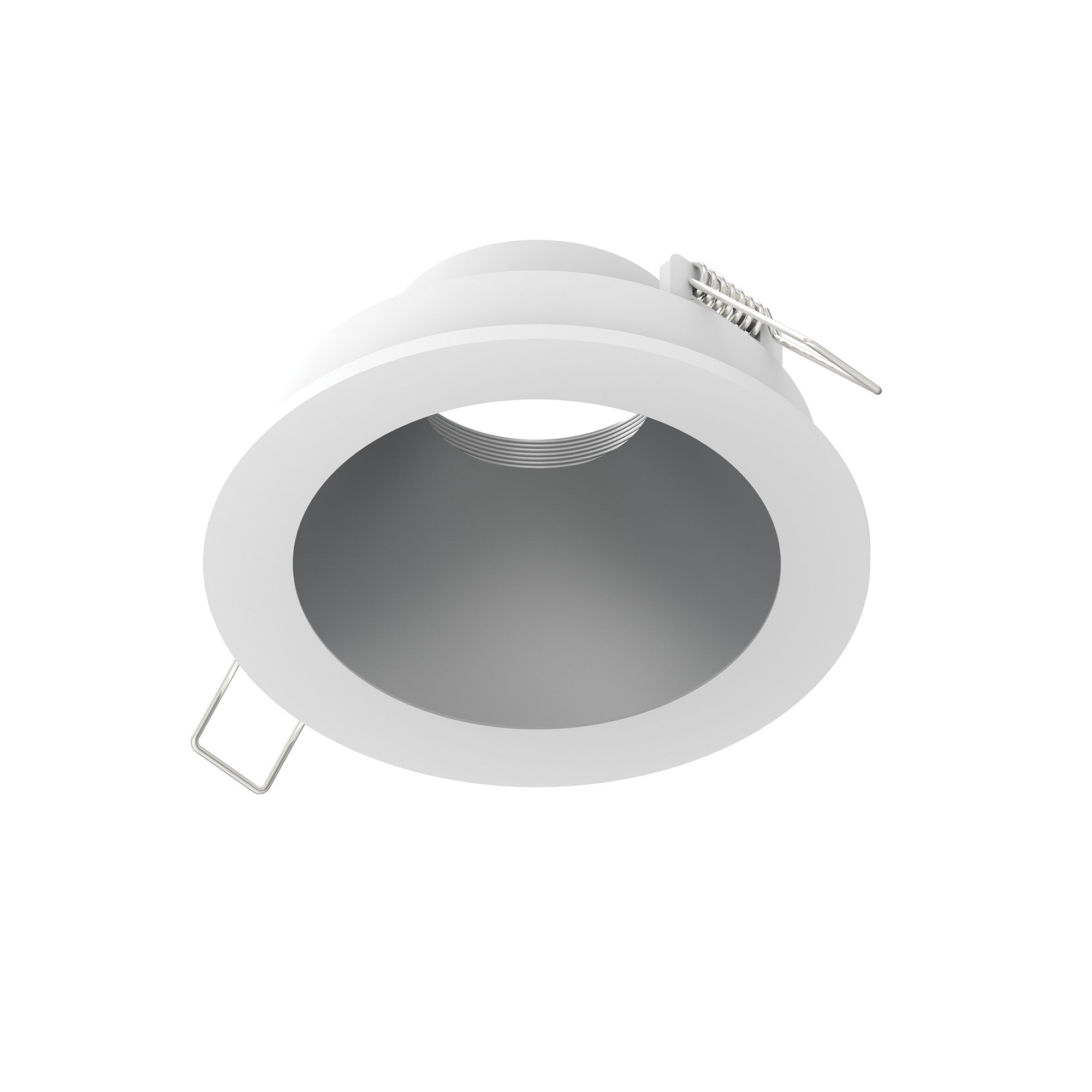Nora Lighting NIOC-4RNDCHZMPW 4" Iolite Can-less Round Downlight Trim - Haze Reflector - Bright White Flange