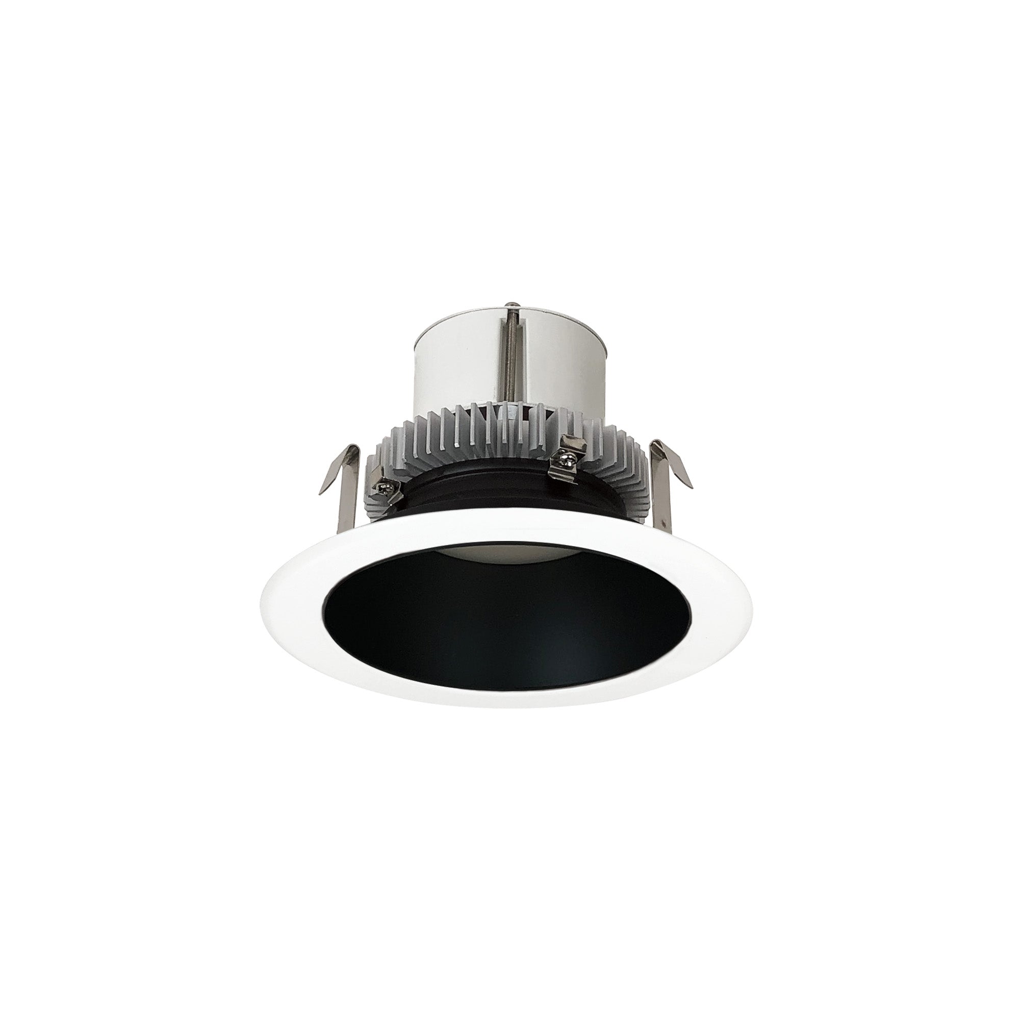 Nora Lighting NLCBC2-45127BW/10LE4EM 4" Cobalt Click Round Retrofit Reflector, 1000lm, 12W, 2700K - Black Reflector, White Flange, 120-277V input, Phase or 0-10V dimming