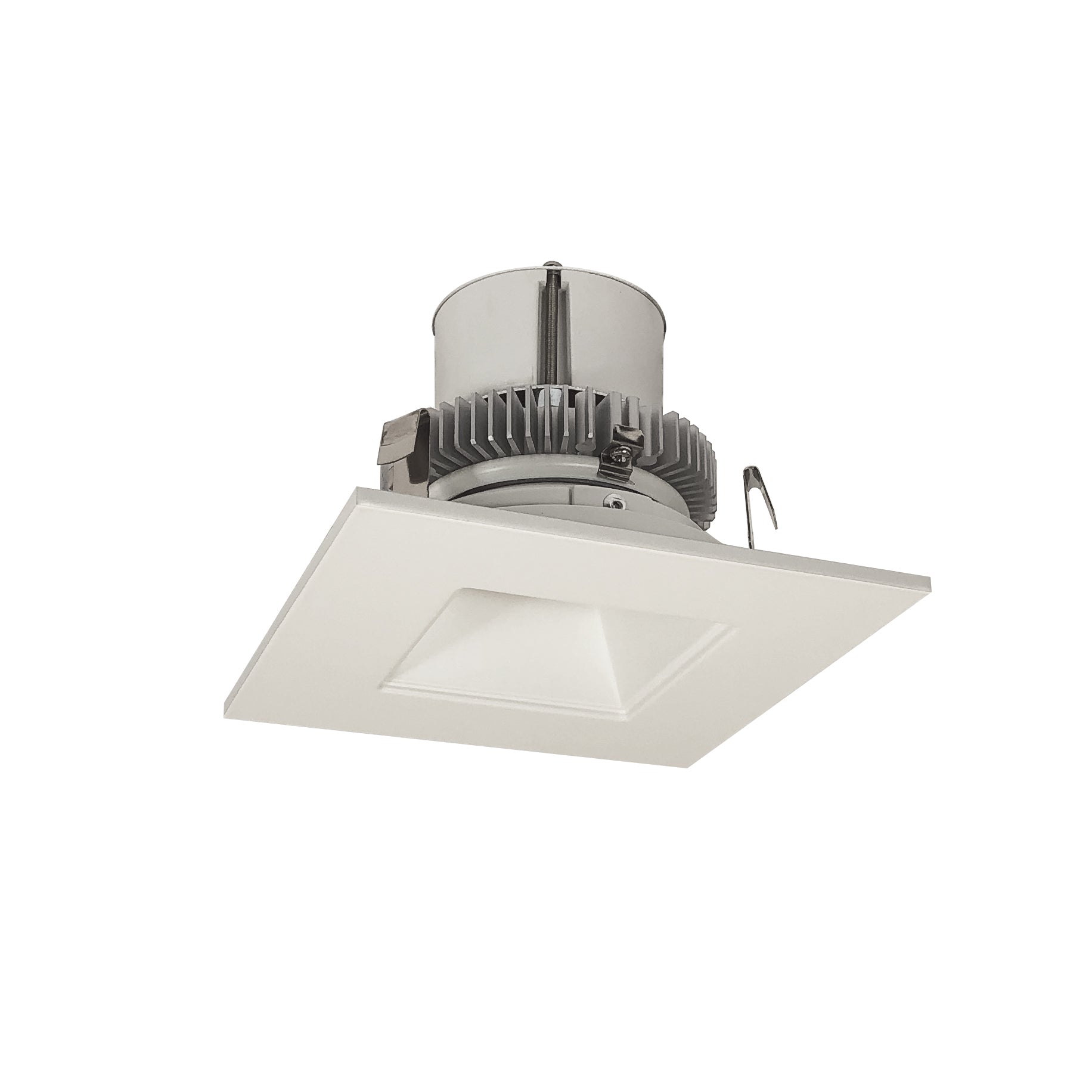 Nora Lighting NLCBC2-45627WW/ALE4EM 4" Cobalt Click Square Retrofit Reflector with Square Aperture, 750lm, 10W, 2700K - White Reflector, White Flange, 120-277V input, Phase or 0-10V dimming