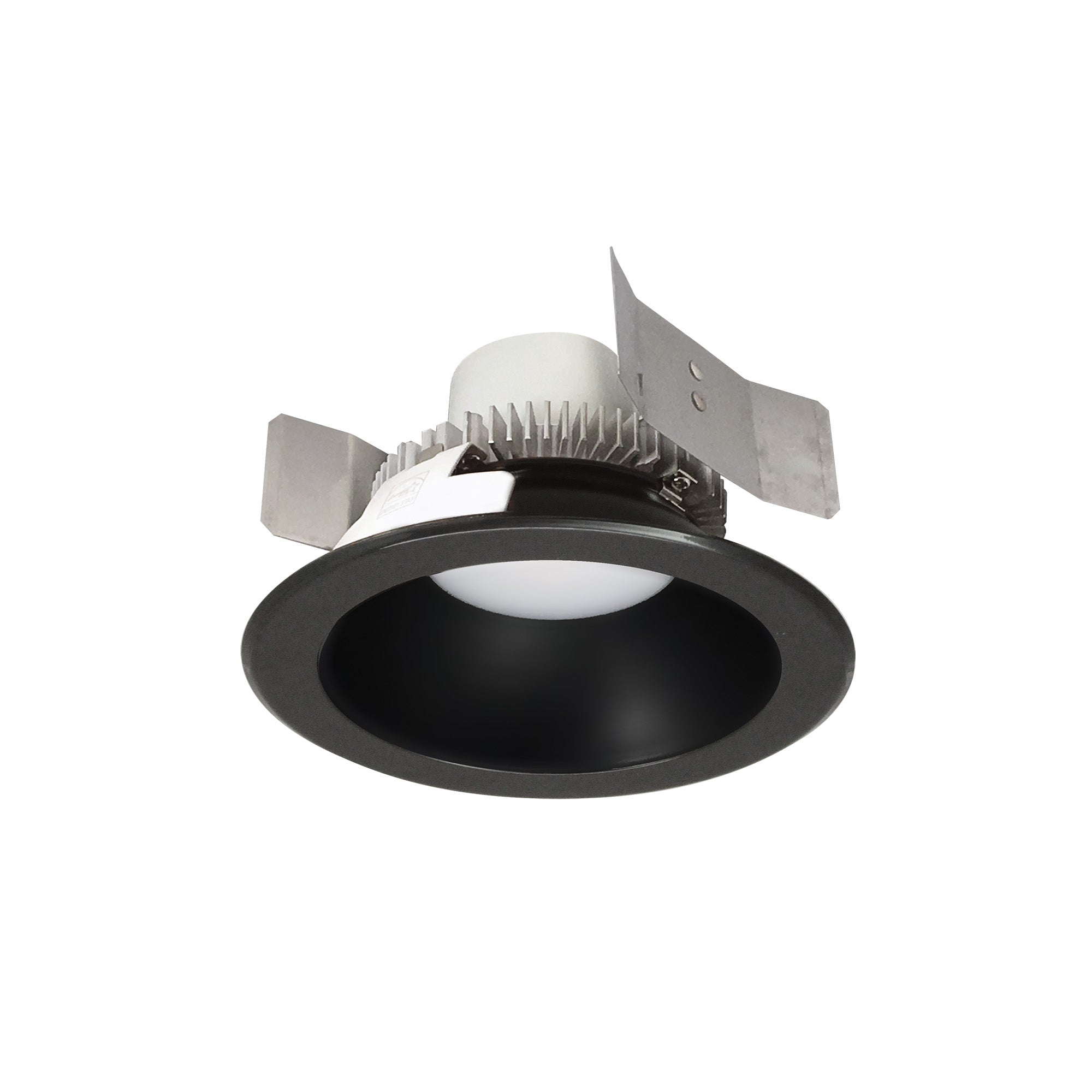 Nora Lighting NLCBC2-55135BB/10EM 5" Cobalt Click Round Retrofit Reflector, 1000lm, 12W, 3500K - Black Reflector, Black Flange
