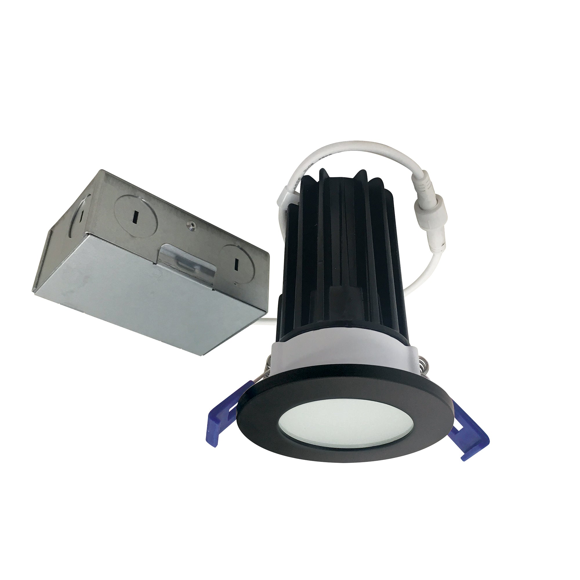 Nora Lighting NM2-2RDCS8540BB 2" M2 Round LED Lensed Downlight, 850lm, 10W, 4000K, 120V, Matte Black