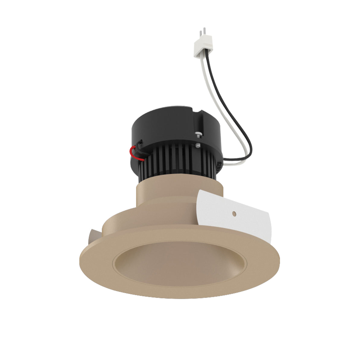 Nora Lighting NPRLV-4RNDC40XWD 4" Pearl 12V LED Round Retrofit Reflector, 1150lm / 10W, 4000K - Wheat Diffused Reflector / Wheat Diffused Flange