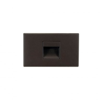 Nora Lighting NSW-720/SCB Ari LED Step Light w/ Interchangeable Horizontal and Vertical Face Plates, 95lm, 3W, 5CCT - Black Finish