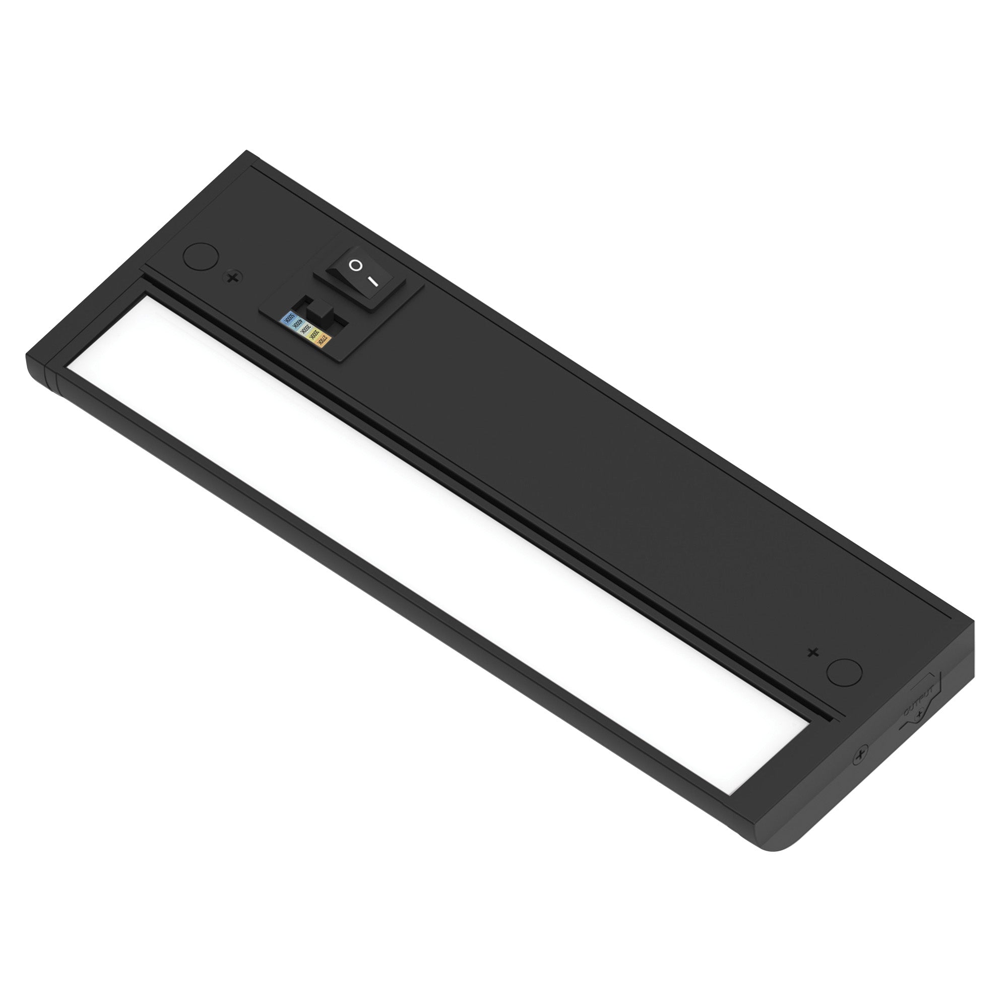 Nora Lighting NUDA-10TWB 10" 120V Adjustable LEDUR Under Cabinet with Selectable CCT - Black Finish