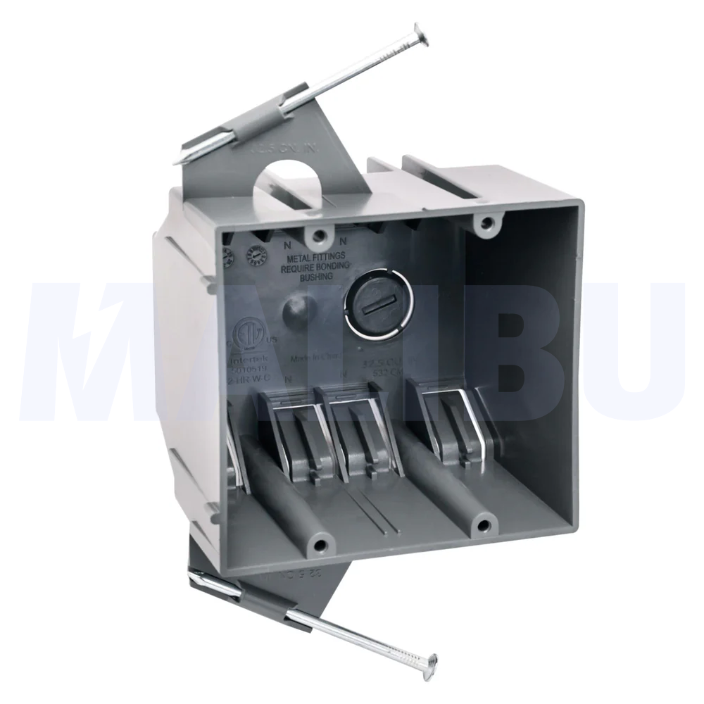 Malibu MapleBox™ P2GN Non-Metallic Two-Gang Outlet Box - New