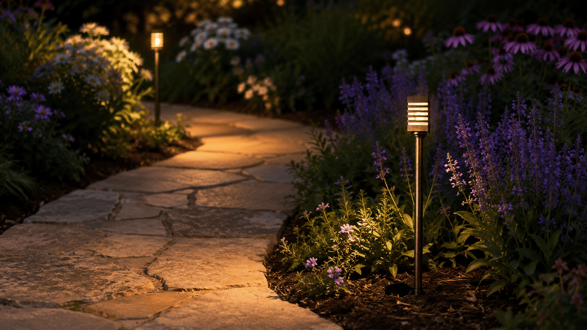 ABBA Lighting USA PLB24 Heavy-Duty Cast Brass Path Light, 12V Low-Voltage, IP65, G4 LED Compatible - Natural Brass Finish