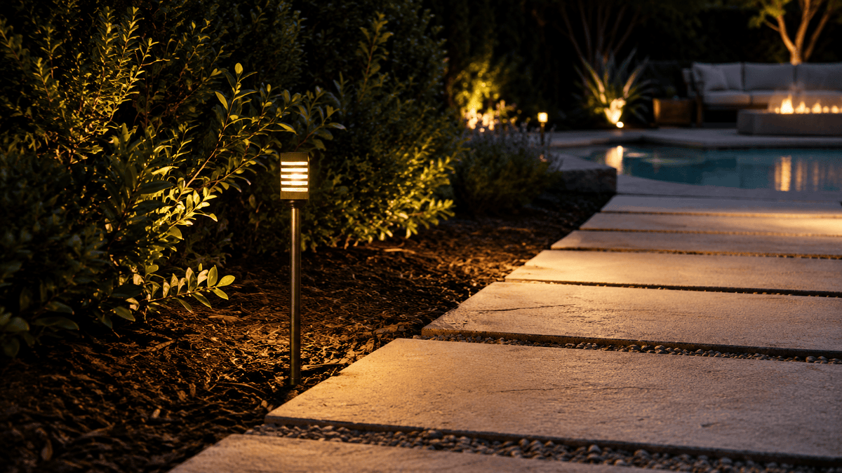 ABBA Lighting USA PLB24 Heavy-Duty Cast Brass Path Light, 12V Low-Voltage, IP65, G4 LED Compatible - Natural Brass Finish