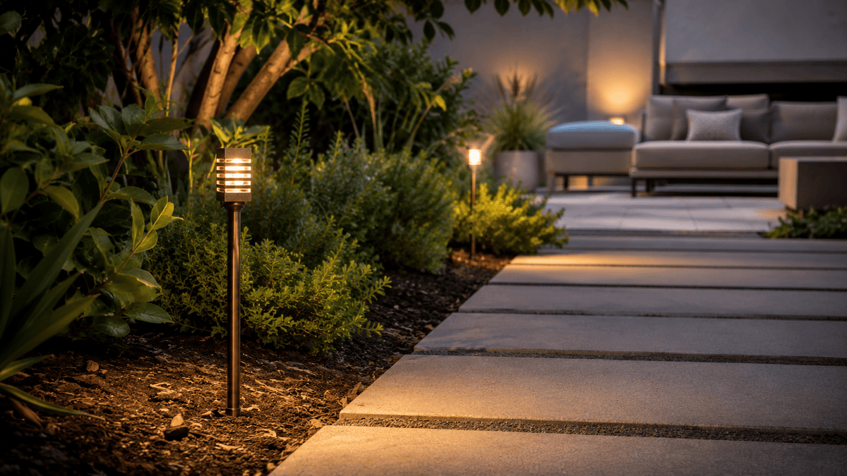 ABBA Lighting USA PLB24 Heavy-Duty Cast Brass Path Light, 12V Low-Voltage, IP65, G4 LED Compatible - Natural Brass Finish