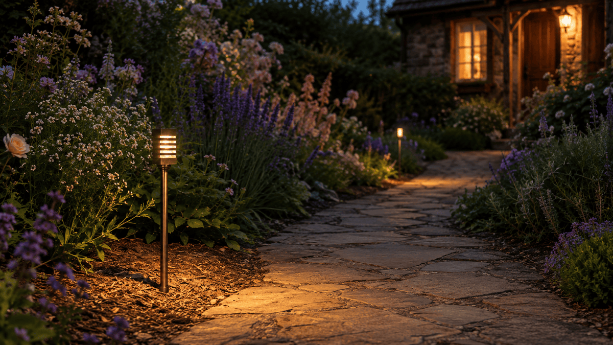 ABBA Lighting USA PLB24 Heavy-Duty Cast Brass Path Light, 12V Low-Voltage, IP65, G4 LED Compatible - Natural Brass Finish