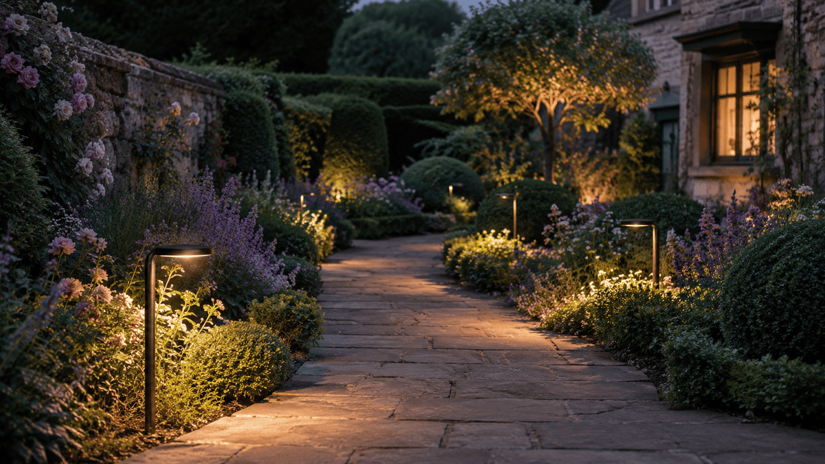 ABBA Lighting USA PLB27 Integrated LED Heavy-Duty Cast Brass Path Light, 4W, 3000K Warm White, 12V AC/DC - Natural Brass Finish