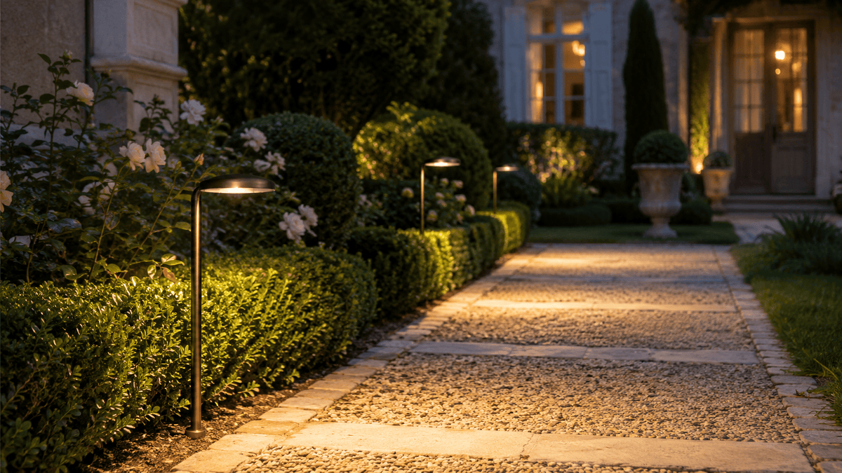 ABBA Lighting USA PLB27 Integrated LED Heavy-Duty Cast Brass Path Light, 4W, 3000K Warm White, 12V AC/DC - Natural Brass Finish