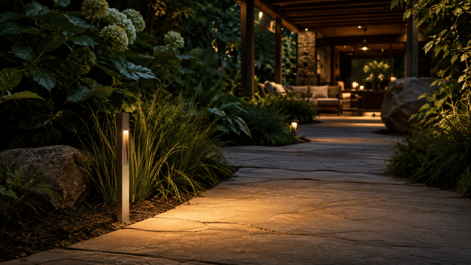 ABBA Lighting USA PLB29 Heavy-Duty Cast Brass Path Light, 12V Low-Voltage Landscape Fixture, Natural Brass or Dark Brass Finish
