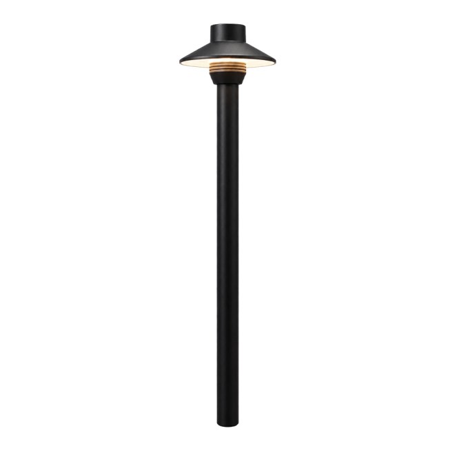 ABBA Lighting USA PLB30-NB Heavy-Duty Cast Brass Path Light, Natural Brass Finish, 12V Low-Voltage Landscape Fixture