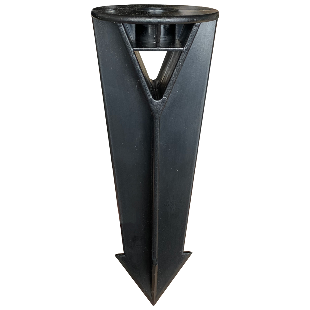 ABBA PS3 Black Plastic PVC Spike