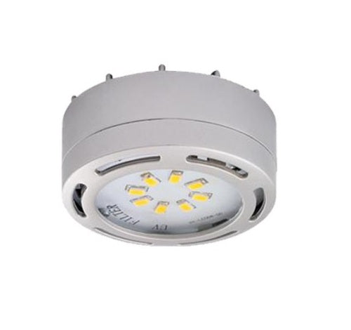Westgate LED-PL1NKL 120V LED 1-Pack Puck Light - Nickel