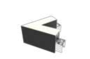 Westgate SCX1.5-C60-UD-MCT5-BK 60D Corner Module 5CCT - Black