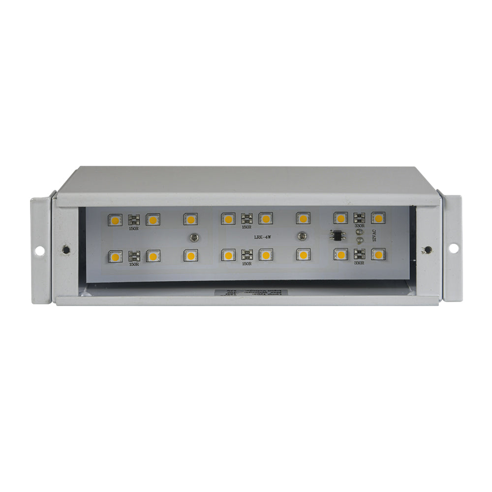 ABBA Lighting STB10 Integrated Brass Step Light, 4W LED, 3000K Warm White, 360 Lumens, 12V AC/DC, IP65 - Natural Brass Finish