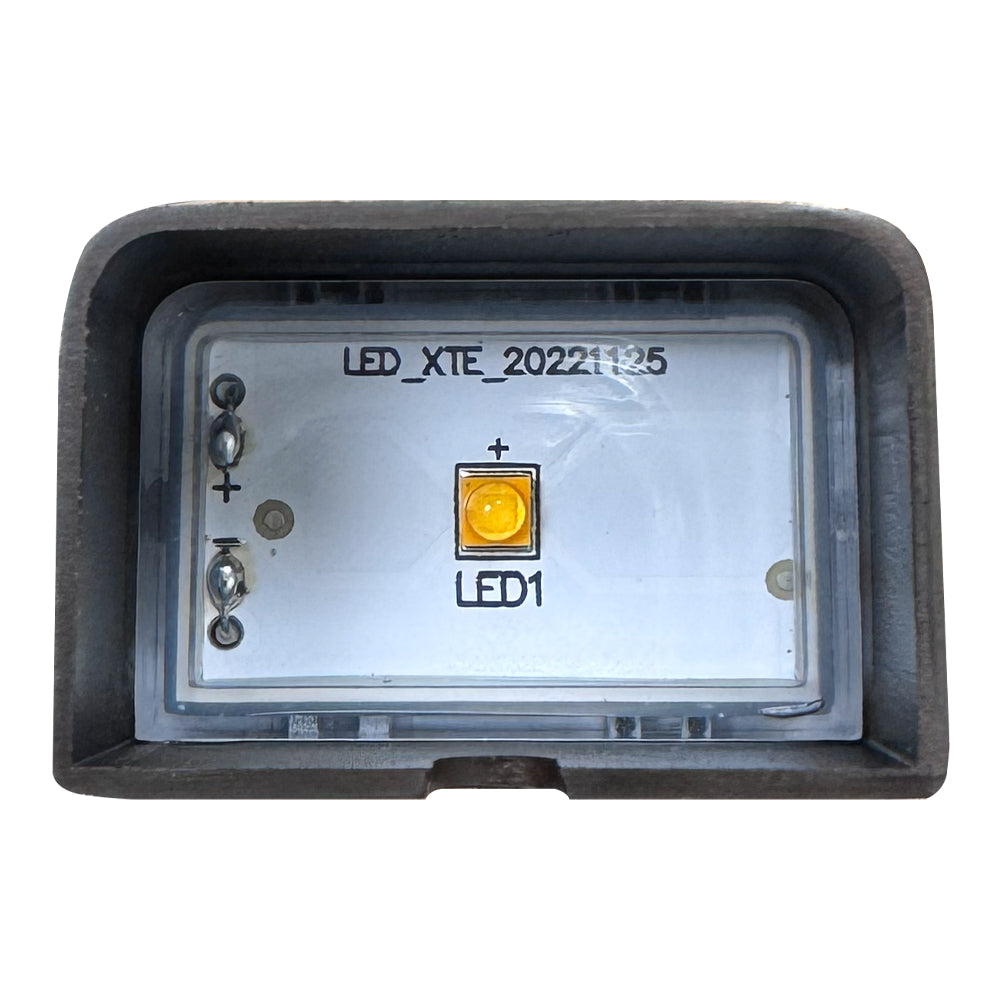 ABBA Lighting STB19-BK Integrated Brass Step Light, 3W LED, 3000K Warm White, 120 Lumens, 12V AC/DC, IP65 - Black Finish
