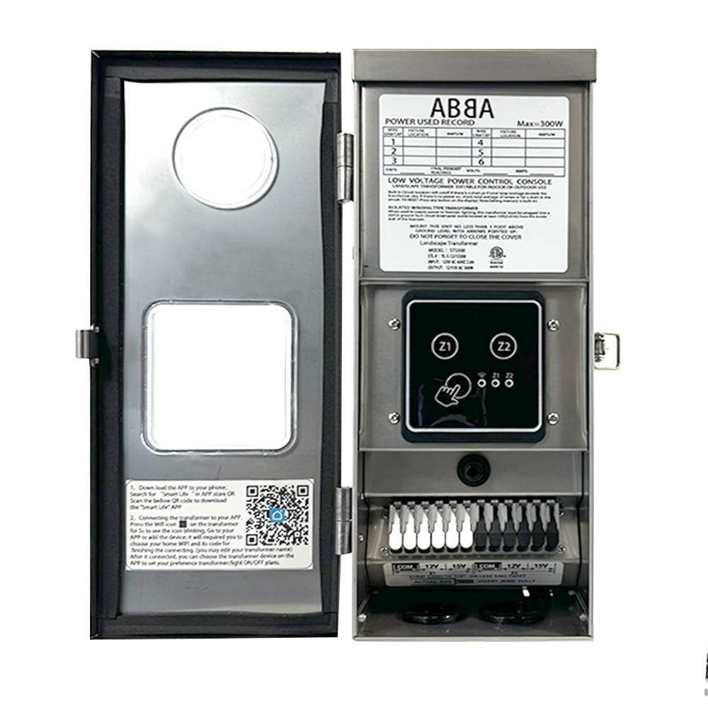 ABBA STS2300-2 300W 2-Zone Stainless Steel Digital Transformer