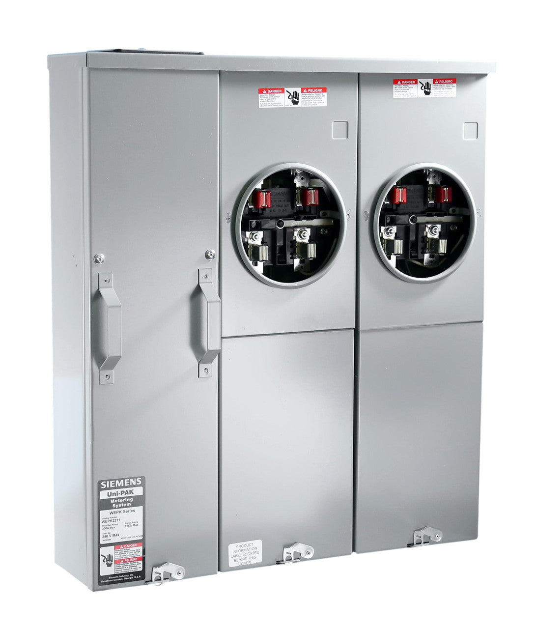 Siemens WEPK2211 200A 2-Gang Ring-Type Metering System – NEC 2020 & EUSERC Compliant