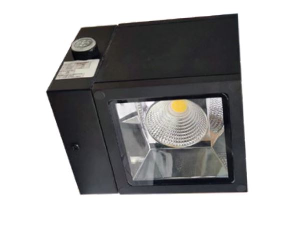 Westgate WMQ5-UDL-MCTP-BK-P Up-Down Selectable Cube Wall Light, Power And CCT Adjustable - Black