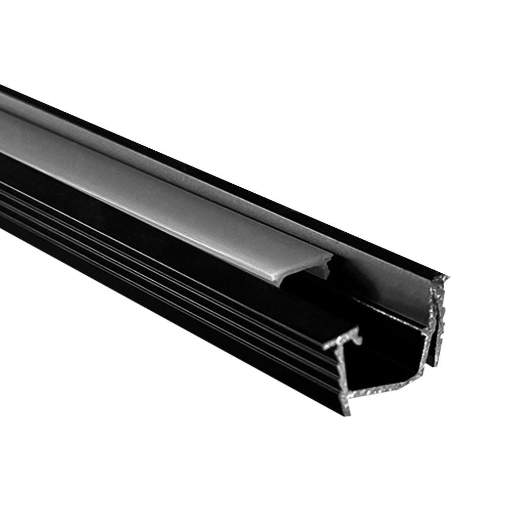 ABBA AP42 Black Aluminum Channel For Strip Lights - 80 Feet - Sonic Electric