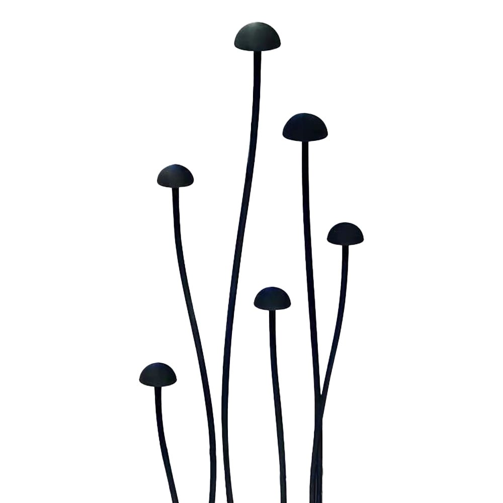 ABBA CDPA71 6 - Piece Integrated Mushroom Aluminum LED Path Light Set - 3000K, Warm White - Sonic Electric