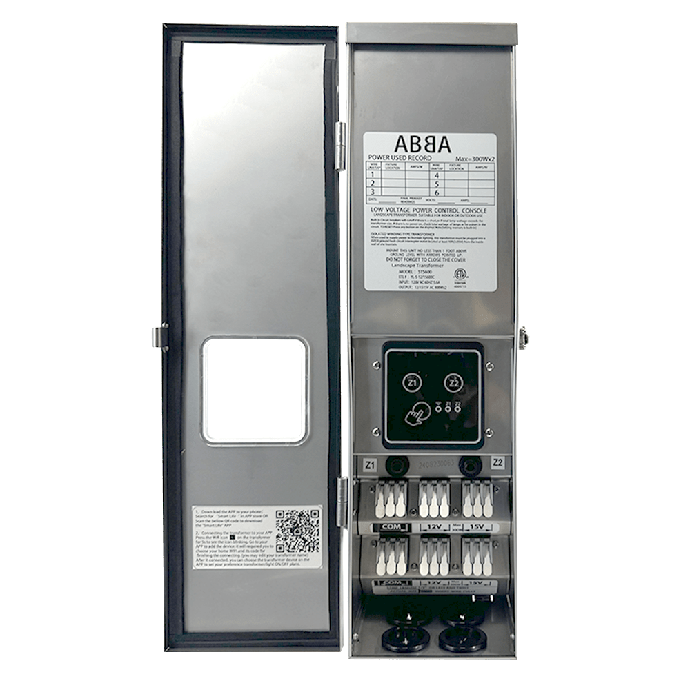 ABBA STS2600 - 2 600W 2 - Zone Stainless Steel Digital Transformer - Sonic Electric