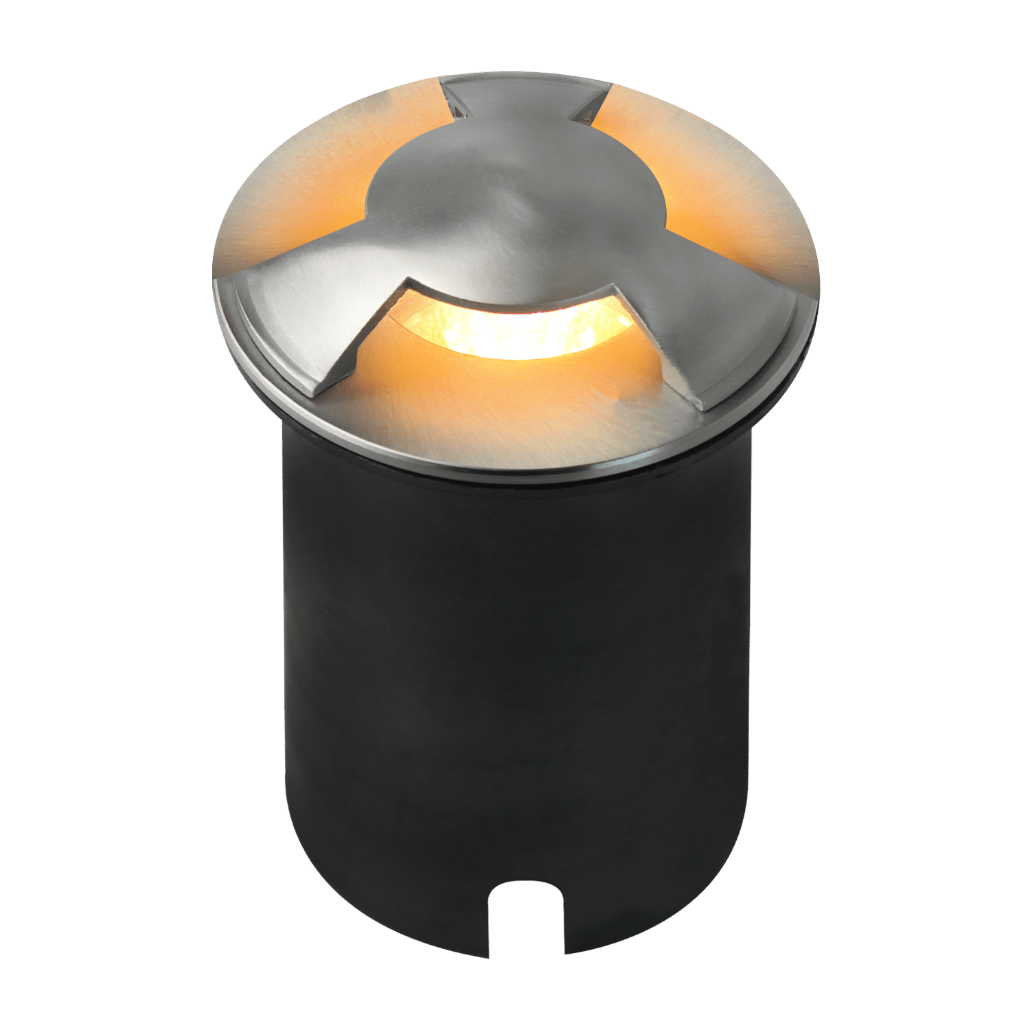 ABBA UNS05 12V Tri Directional Stainless Steel In - Ground Well Light - Sonic Electric