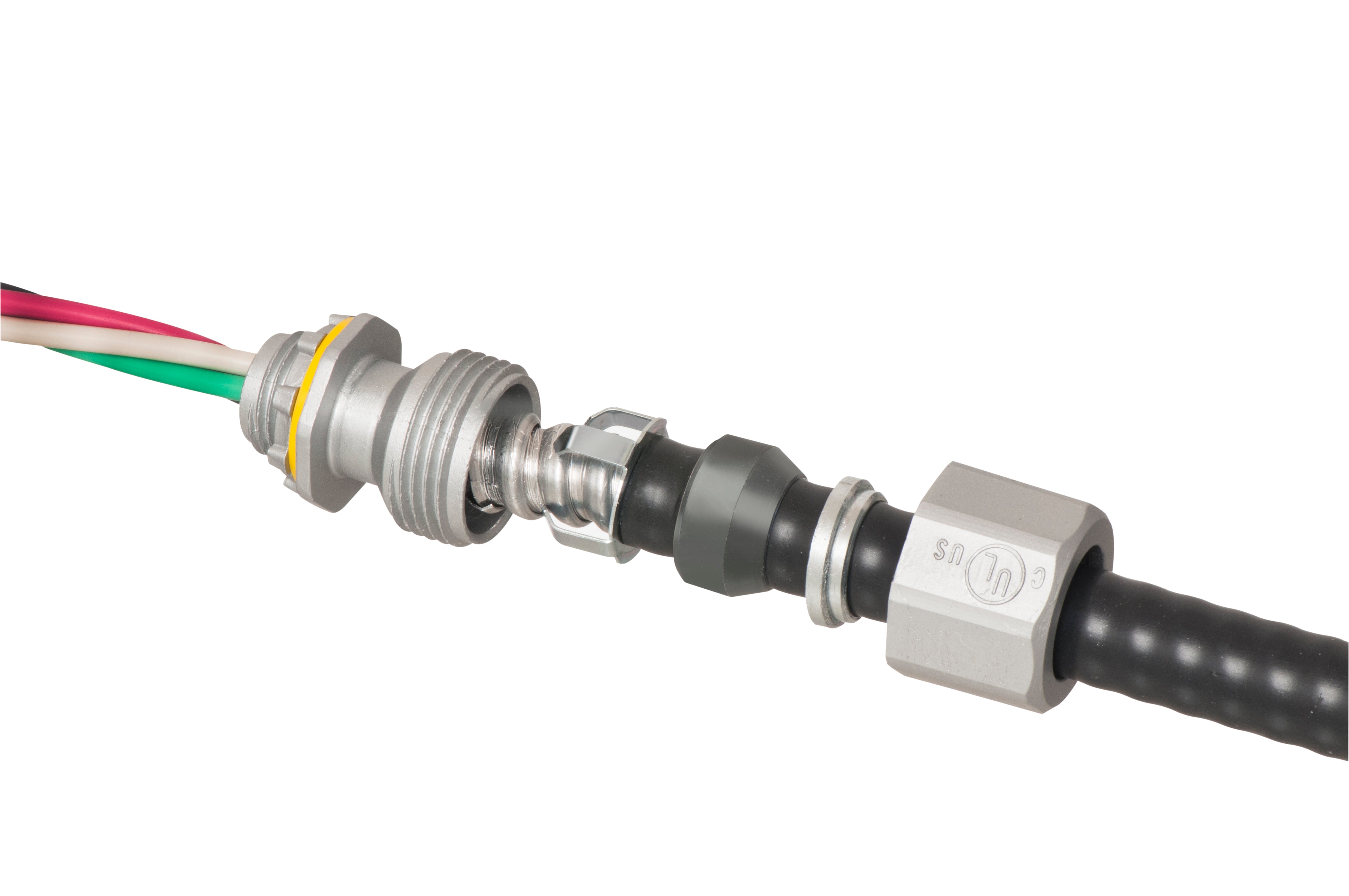 Arlington LTMC50 1/2" Liquid - Tight, Concrete - Tight Zinc Fitting for MC & Tech 90 Cable - Sonic Electric
