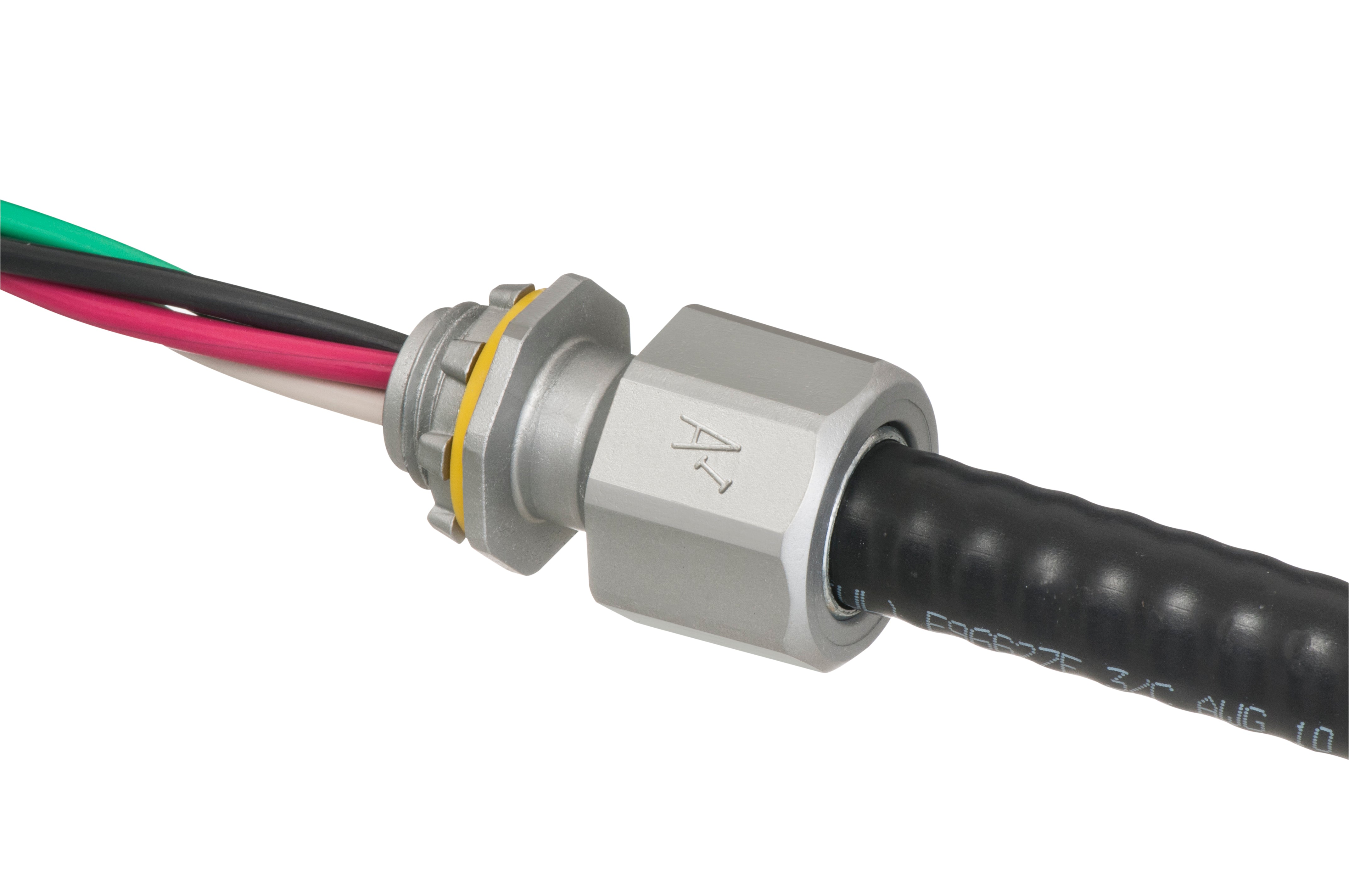 Arlington LTMC50 1/2" Liquid - Tight, Concrete - Tight Zinc Fitting for MC & Tech 90 Cable - Sonic Electric