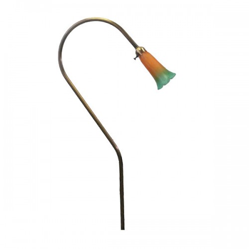 Orbit B106-ARB-WH Brass Path Fixture With Glass Bell - Architectural Bronze