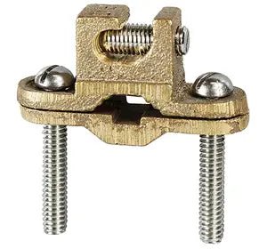 Bare Ground Clamp w/ Lay in Lug, Bronze - 1/2" - 1" - Sonic Electric