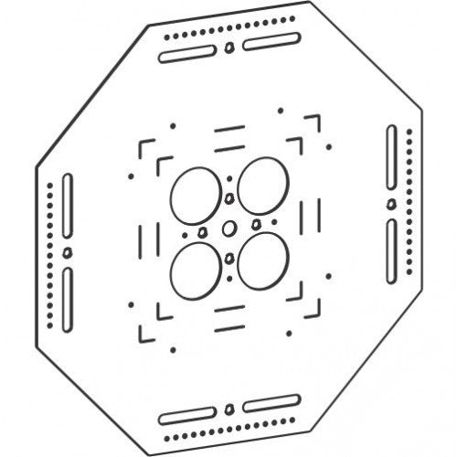Orbit BCHS-10 Box & Conduit Hanger Support, No Vertical Mounting, UP To 6X6 Box - Galvanized