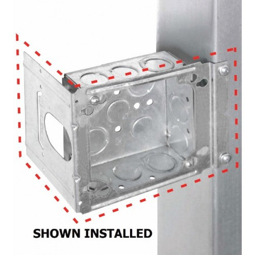 Orbit BMA-4 Box Mount Adapter With 2-1/2" , 3-1/2" & 4" Far Side Support - Galvanized