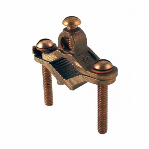 Orbit GCBR-50/100 1/2" - 1" Bare Ground Clamp With B Bracket Brass Screw